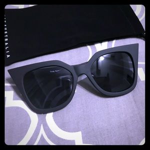 Authentic Quay Matte Black Harper Sunglasses